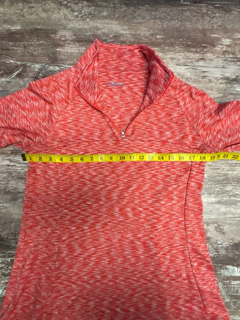 Columbia Quarter Zip Athletic Pullover Layer Shirt Hike Camp Outdoor Athletic XL - Picture 7 of 7